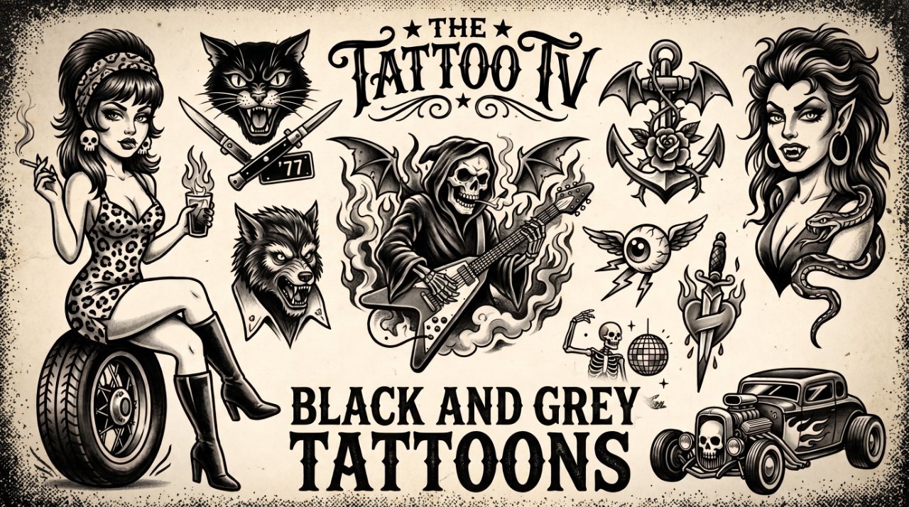 The Tattoo TV Black and Grey Tattoons